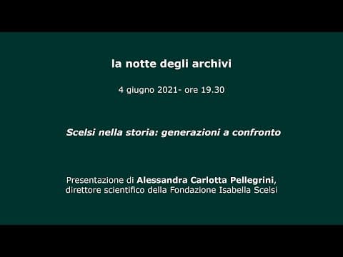 Scelsi nella Storia: generazioni a confronto