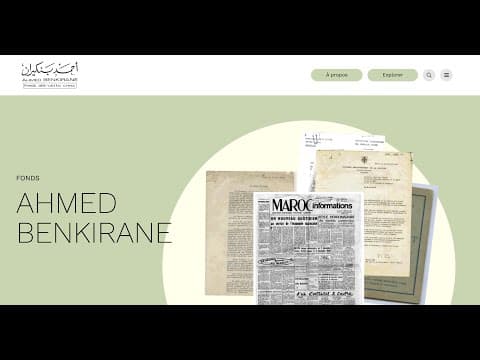 Fondo Benkirane: la generazione del movimento nazionale nel Marocco di oggi