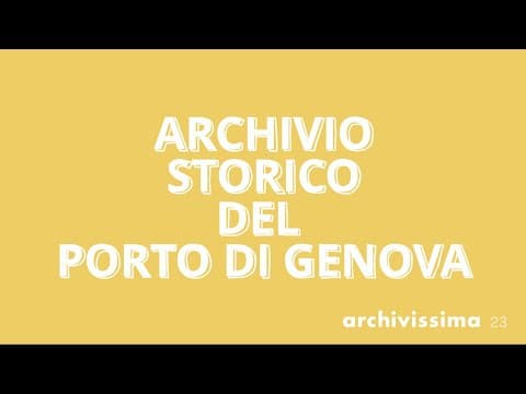 Una storia di mare, una storia di porti